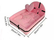 Load image into Gallery viewer, Pink Plush Cushion Pet Bed