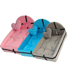 Load image into Gallery viewer, Pink Plush Cushion Pet Bed